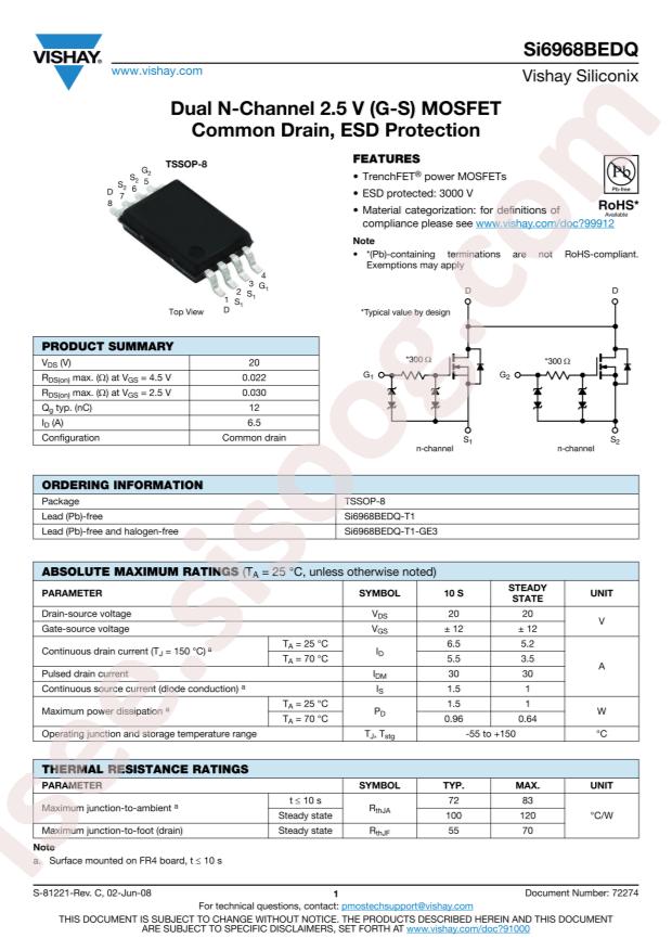 SI6968BEDQ-T1-E3