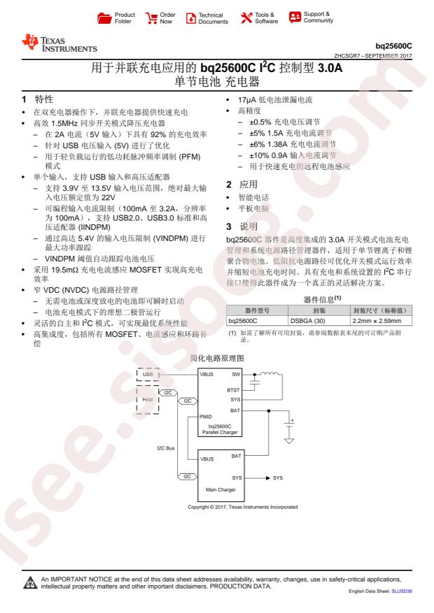 BQ25600CYFFR