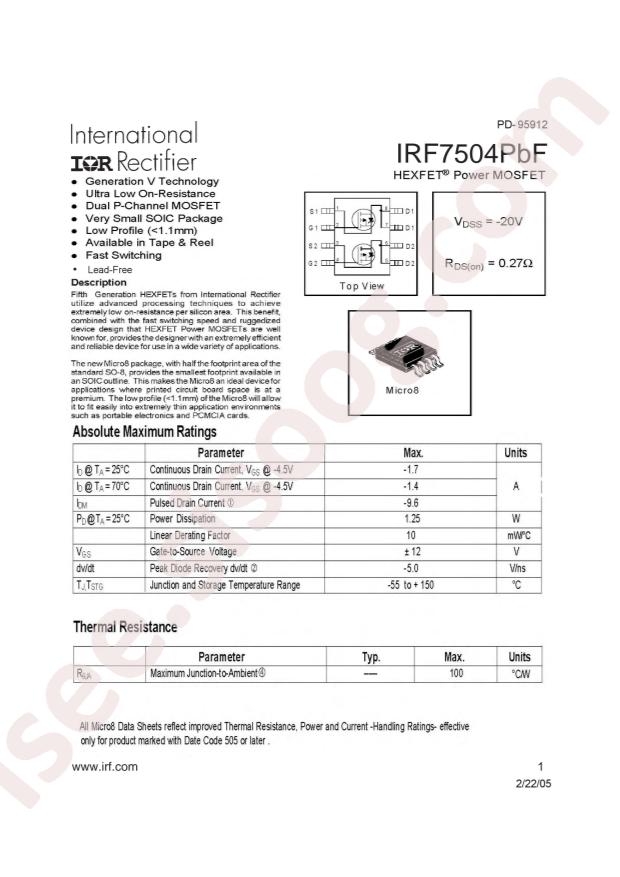 IRF7504TRPBF