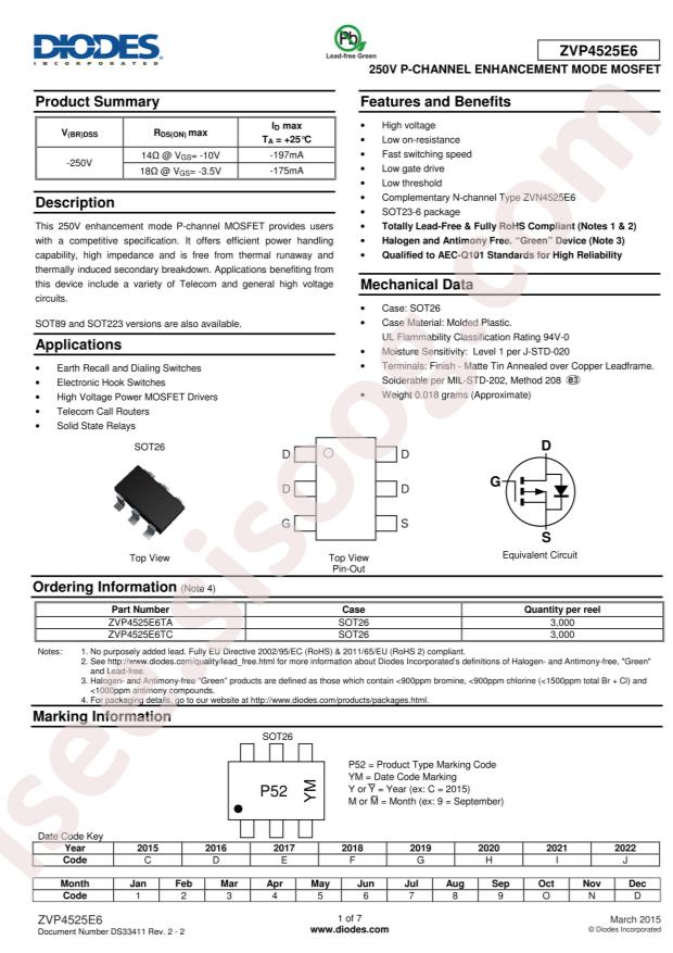 ZVP4525E6TA