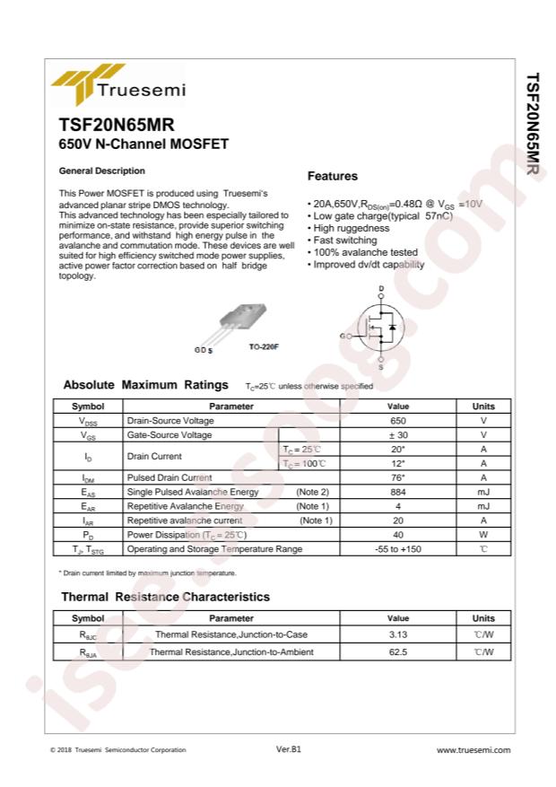 TSF20N65MR