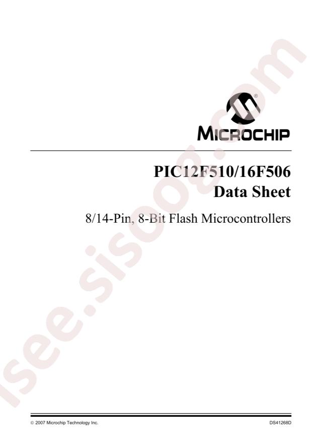 PIC12F510T-I/MC