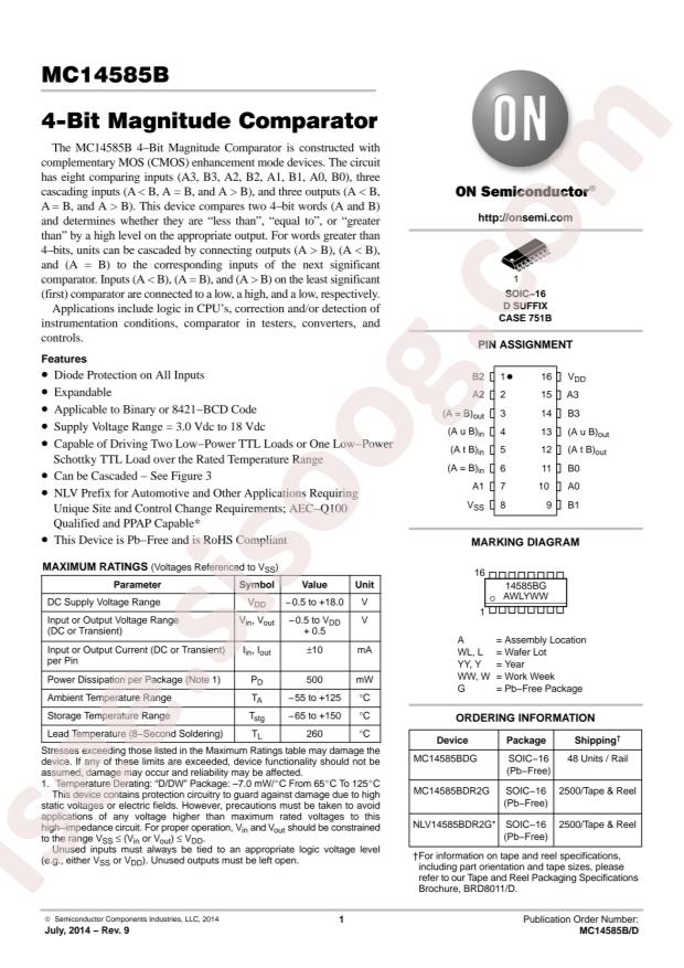 NLV14585BDR2G