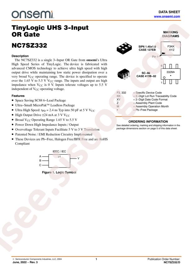 NC7SZ332L6X