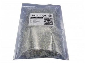 LED کلاهی چیپ بزرگ تایوانی سفید مارک Turbo Light (بسته1000 تایی)