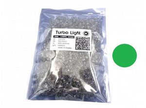 LED کلاهی چیپ بزرگ تایوانی سبز مارک Turbo Light(بسته1000 تایی)