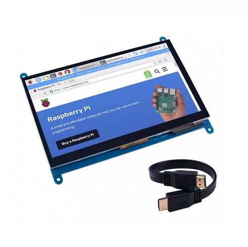 نمایشگر 7 اینچ لمسی دارای ورودی HDMI مناسب برای انواع برد های دارای پورت HDMI