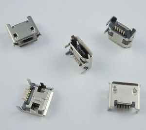 کانکتور Micro USB مادگی 5pin با دو هولدر DIP