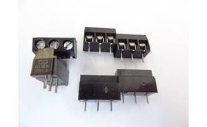 ترمینال پیچی مدل KF126-3pin رنگ مشکی بسته 5 تایی