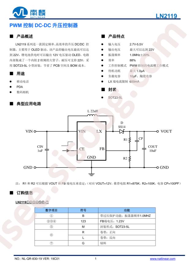 LN2119B123MR-G