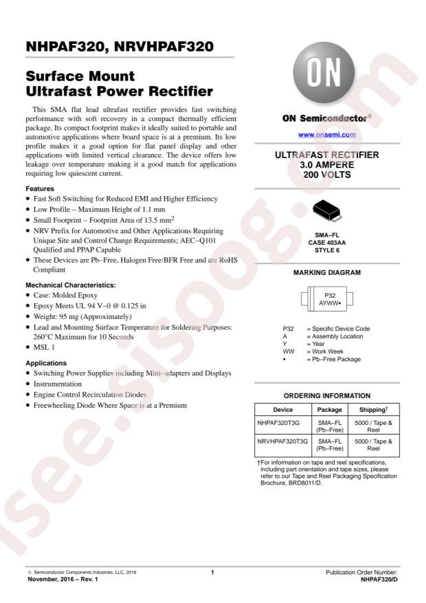 NHPAF320T3G