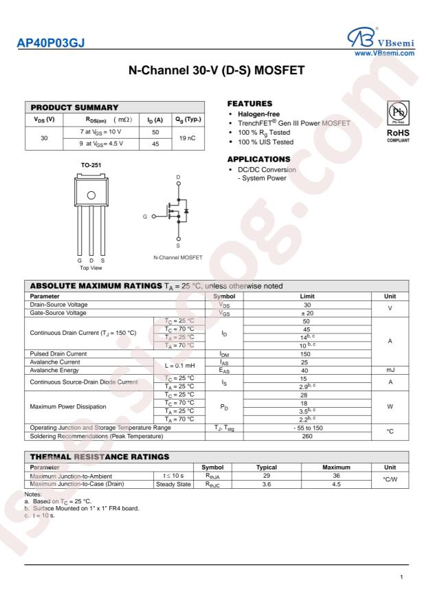 AP40P03GJ-VB