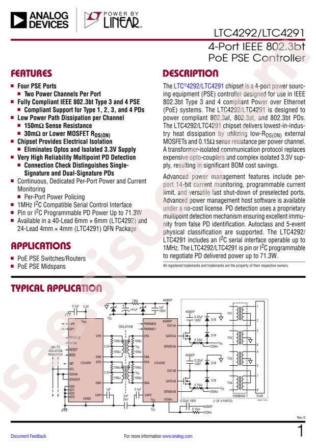 LTC4292IUJ#TRPBF