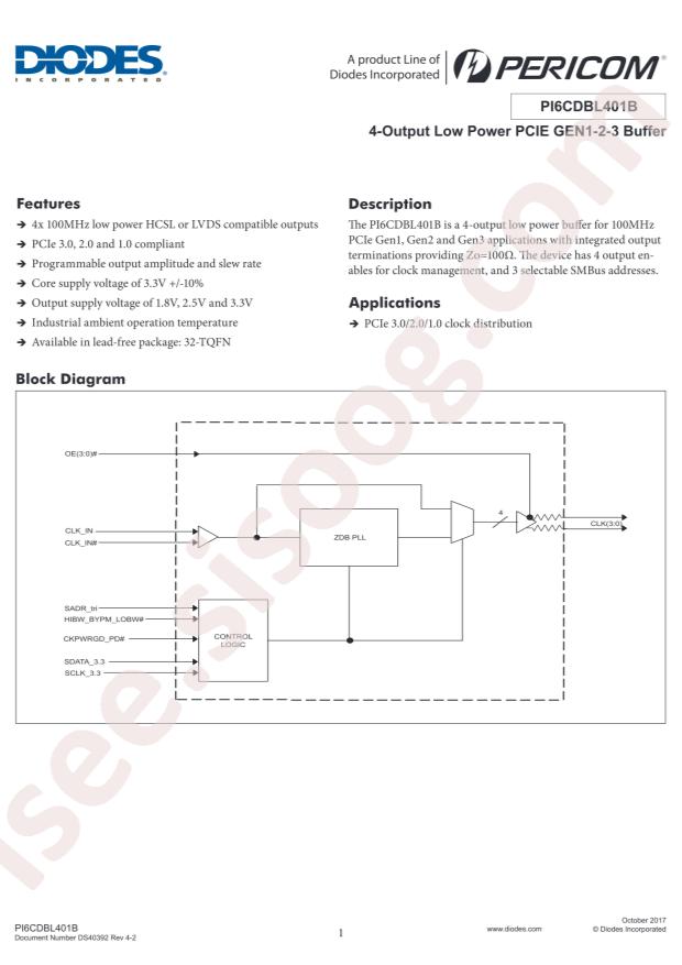 PI6CDBL401BZHIEX