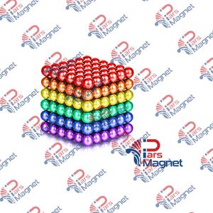 مجموعه 216 عددی گوی مغناطیسی در 6 رنگ
