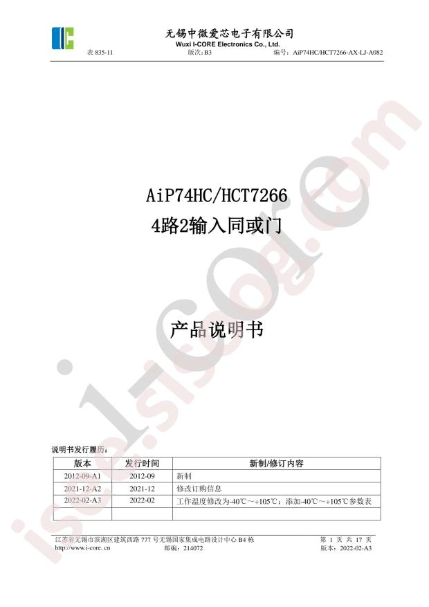 AIP74HC7266