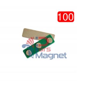 بج سینه آهنربایی 3 مگنتی گرین (بسته 100 عددی)