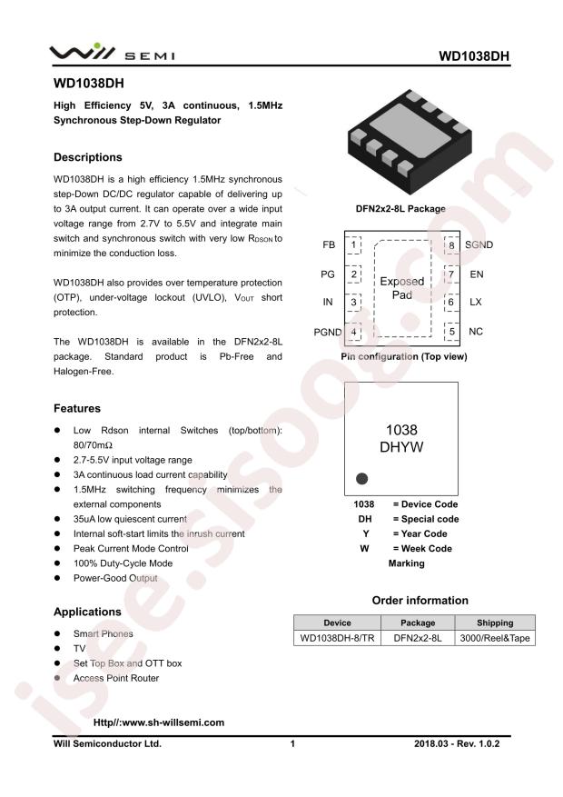 WD1038DH-8/TR