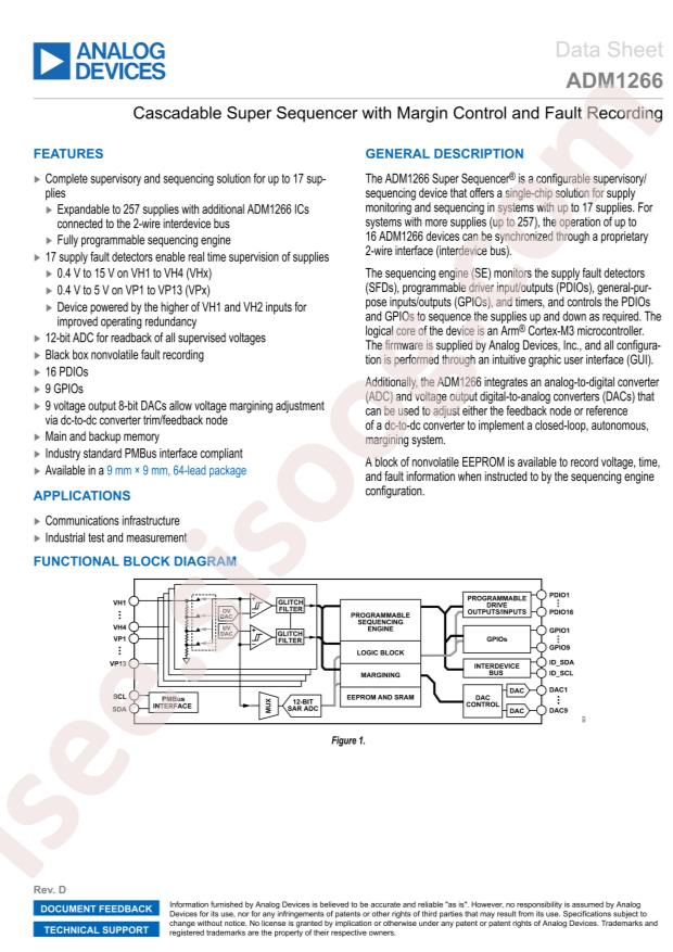 ADM1266ACPZ-R7