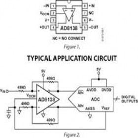 AD8138AR Differential  OP AMP ADC Driver