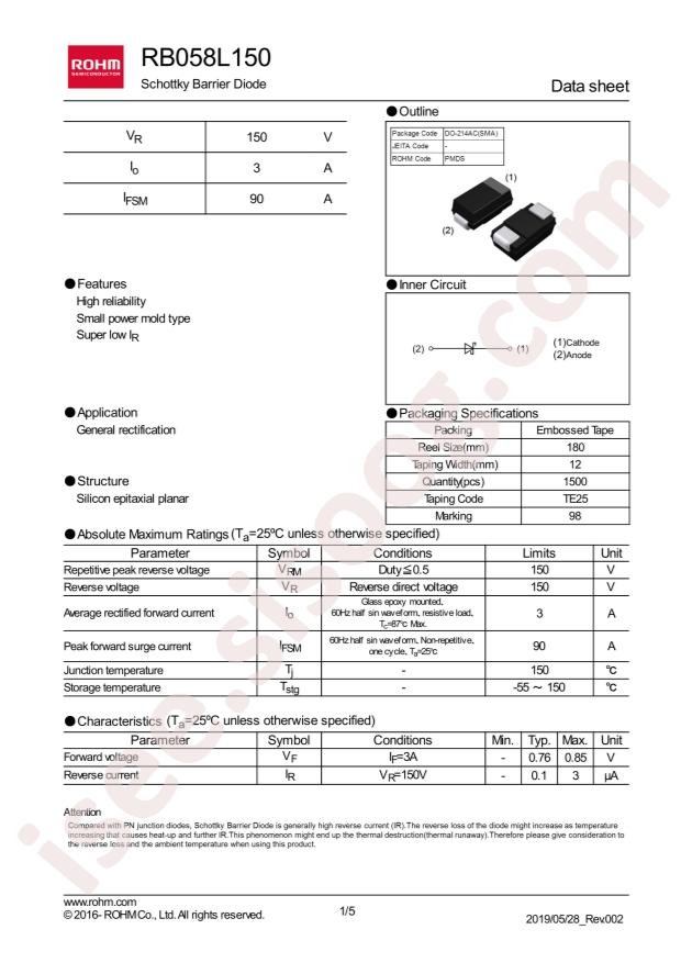 RB058L150TE25