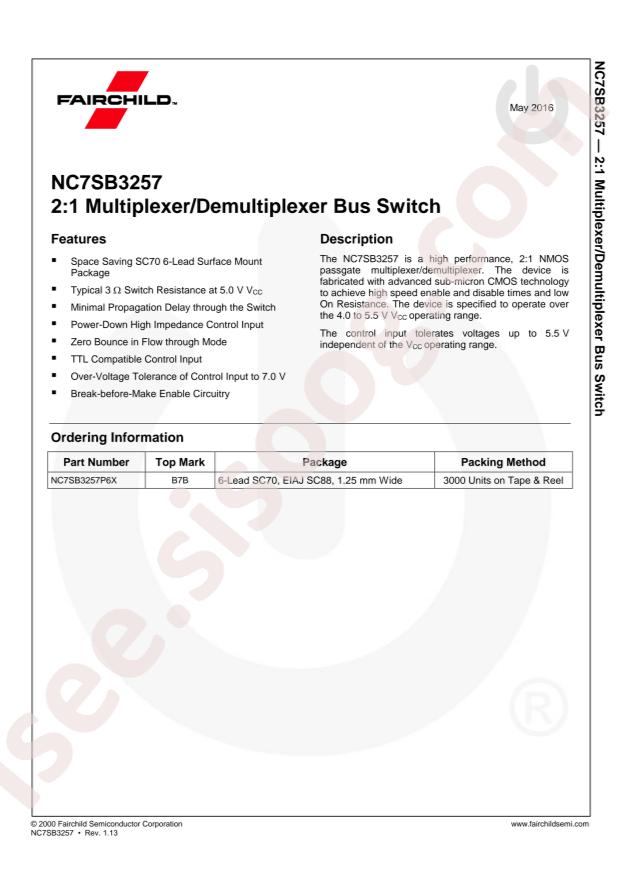 NC7SB3257P6X
