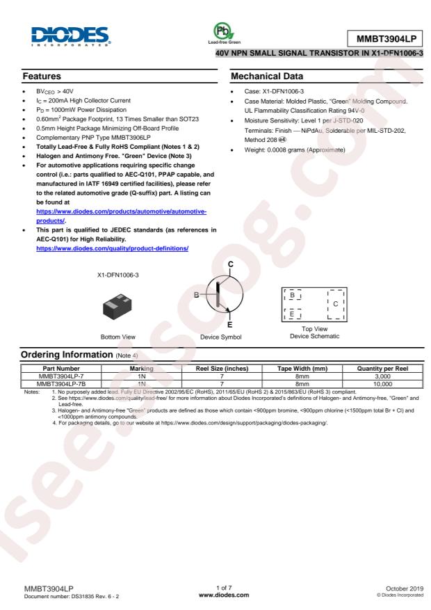 MMBT3904LP-7