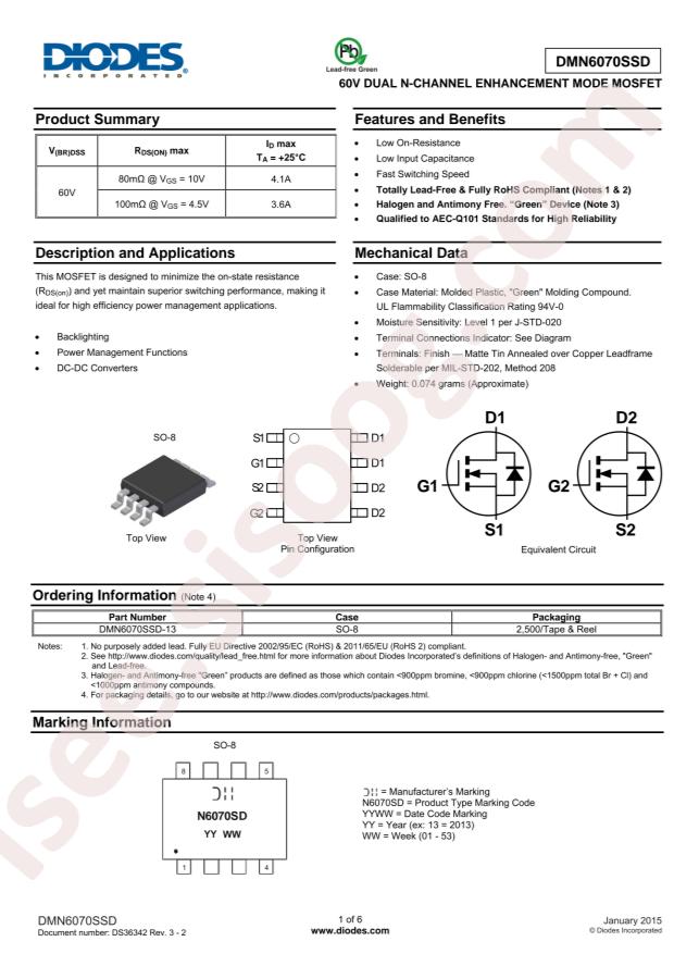 DMN6070SSD-13