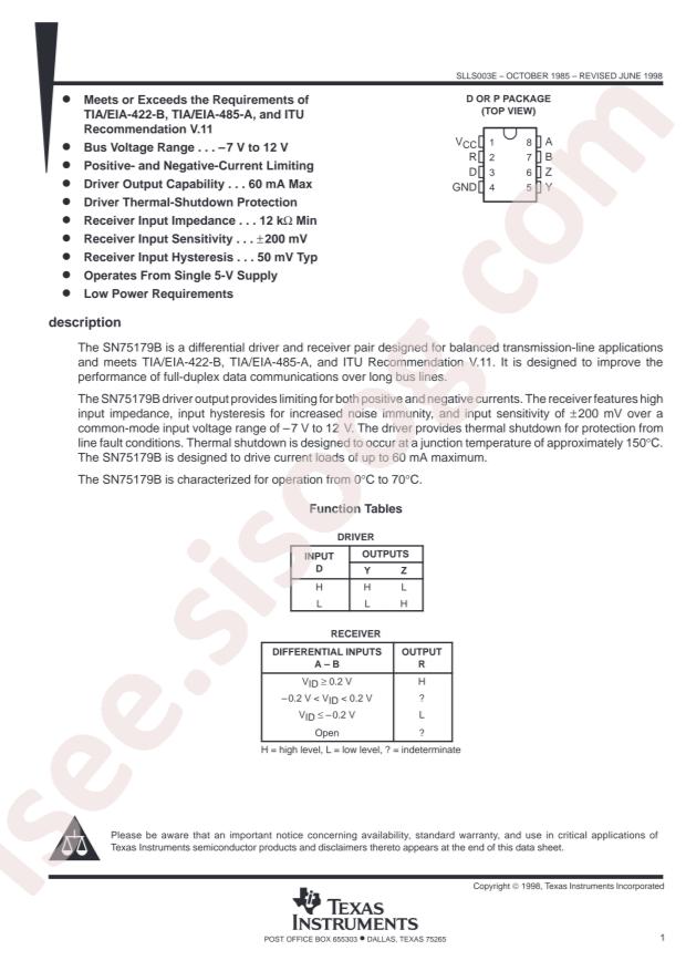 SN75179BDR