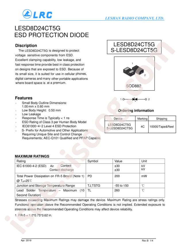 LESD8D24CT5G