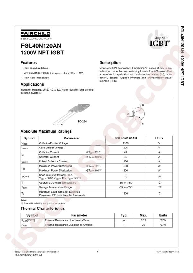 FGL40N120ANTU