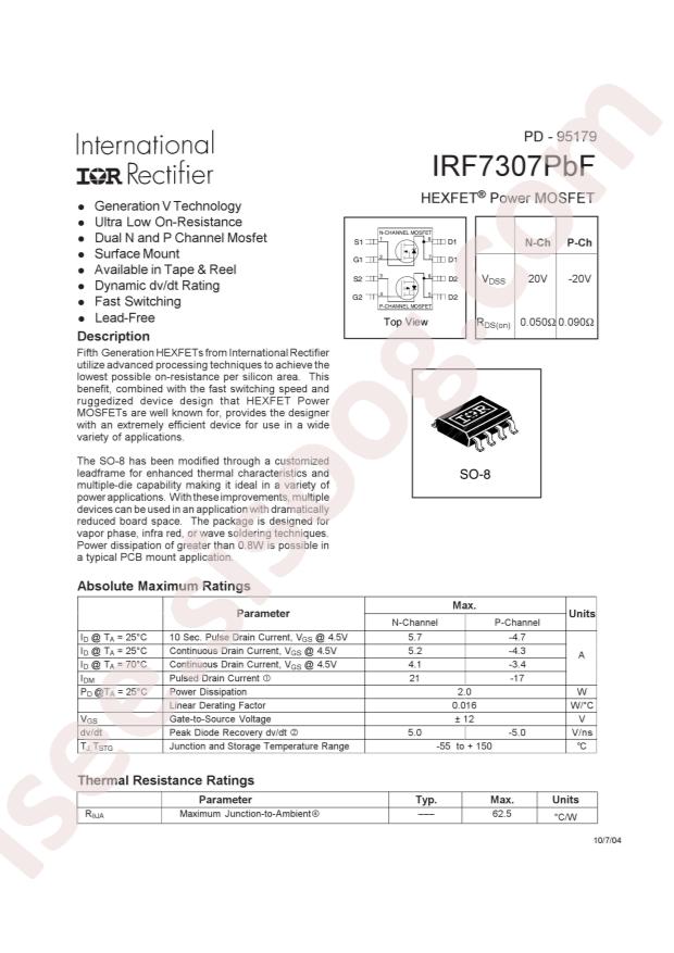 IRF7307TRPBF
