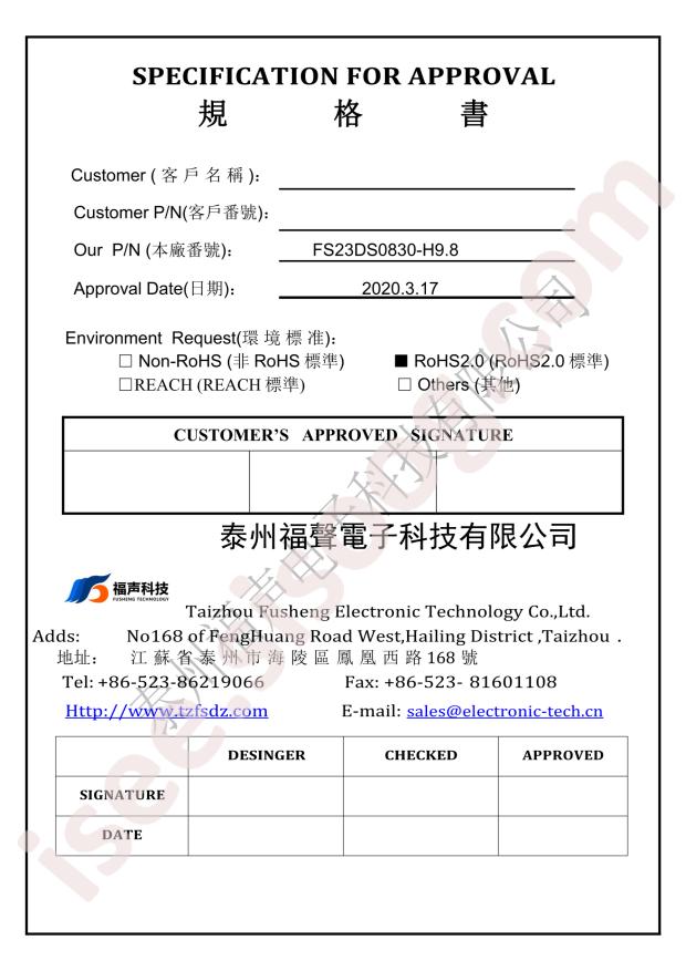 FS23DS0830-H9.8