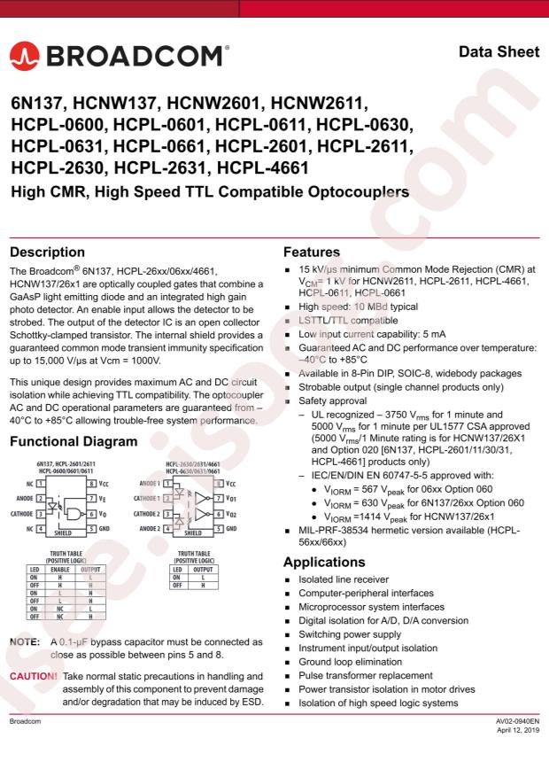 HCPL-2630-500E