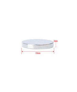 آهنربا گرد نئودیمیوم 2 × 14 میلیمتر