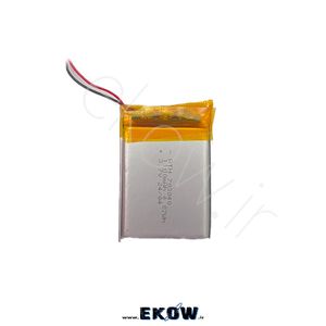 باتری لیتیوم پلیمر 1100mAh(لیتیوم li-po 703040  3.7v 1100mAh)