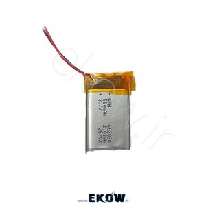 باتری لیتیوم پلیمر 550mAh(لیتیوم li-po 602030 3.7v 550mAh)