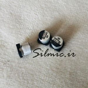 خازن 100 میکرو فاراد 4 ولت ELNA نوع SMD سری استاندارد RV2 ابعاد کوچک