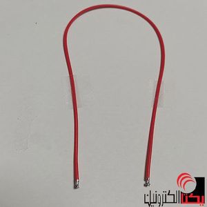 سیم کانکتور دو سر پین مینیاتوری 30 سانتی متری قرمز