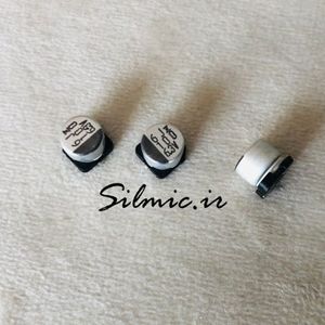 خازن 100 میکرو فاراد 6.3 ولت ELNA نوع SMD سری RVZ مینیاتوری امپدانس پایین