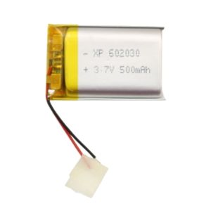 باتری لیتیوم پلیمر 3.7v ظرفیت 500mAh کد 602030