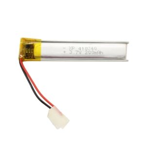 باتری لیتیوم پلیمر 3.7v ظرفیت 200mAh کد 410740