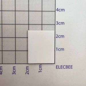 عایق سرامیکی TO-247 سایز 20*25 ضخامت 1mm بدون سوراخ