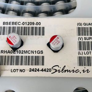 خازن جامد 1000 میکرو فاراد 2.5 ولت nichicon سری RHA های فرکانس LOW ESR