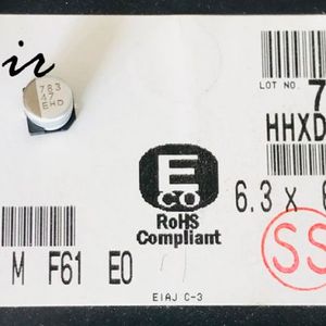 خازن پلیمری 47 میکرو فاراد 25 ولت NIPPON SMD ژاپن HXD با طول عمر بالا