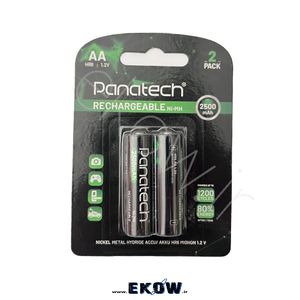 باتری قلمی پاناتک HR6 2500mAh  (باتری قلمی PANATECH HR6 AA 2500mAh 1.2V)