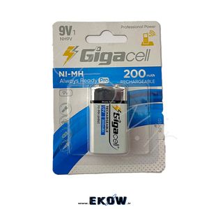باتری کتابی گیگاسل  (باتری کتابی  GIGACELL NH9V NI-MH 200mAh)