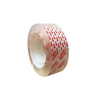 نوار چسب تحریر مدرسه تاپرول قرمز 45 میکرون 36 یارد (چسب نواری کریستال به پهنای 18 میل)toproll
