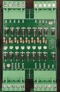 کارت لامپ تست 8 کانال LED دار (برد تست چراغ سیگنال)