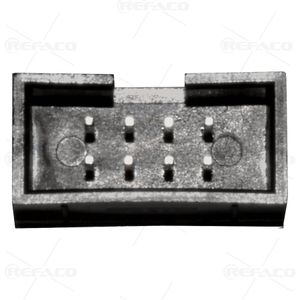 آی دی سی 8 پین نری روبردی صاف REFACO IDC BOX MALE 2.54mm 8PIN 2*4 ST 118 BOX HEADER 2.54mm 8PIN ST